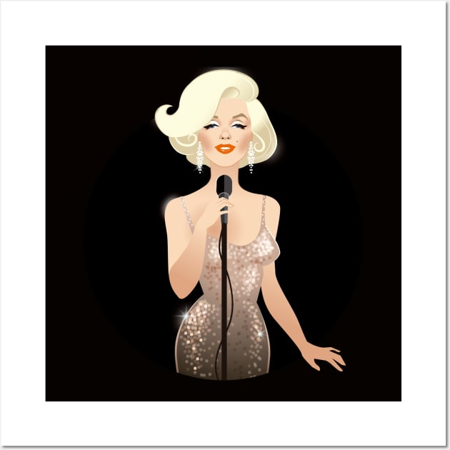 Marilyn Wall Art by AlejandroMogolloArt